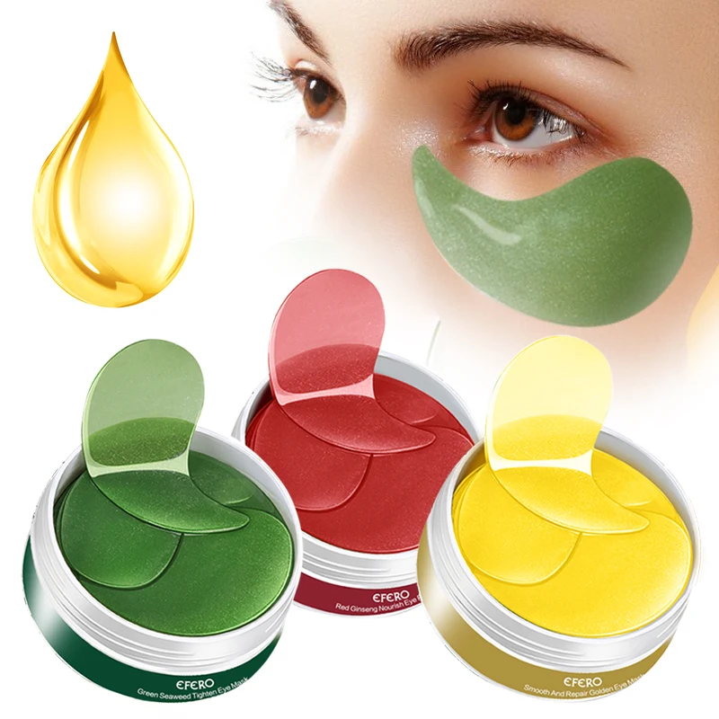 

30/60Pairs Crystal Collagen Eye Mask Anti Aging Wrinkle Dark Circle Remove Eye Gel Patches Moisturizing Firming Lifting Eye Care