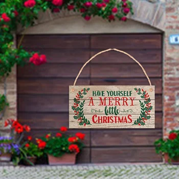 

Christmas Wooden Hanging Letter Printing Hanging Tags Design Hanging Pendant