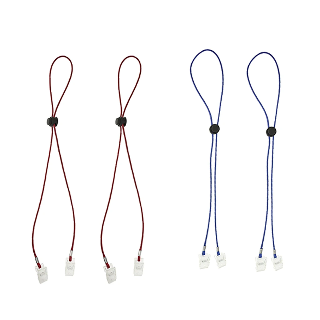 4 Pieces Flexible Bib Napkin Chains Holder Meal Paper Towel Clip for Elderly