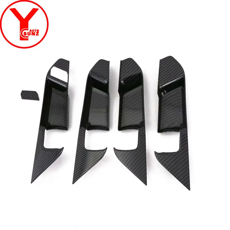 YCSUNZ ABS карбоновая Автомобильная дверная ручка вставка для toyota rav4 аксессуары для салона автомобиля Стайлинг для toyota rav4