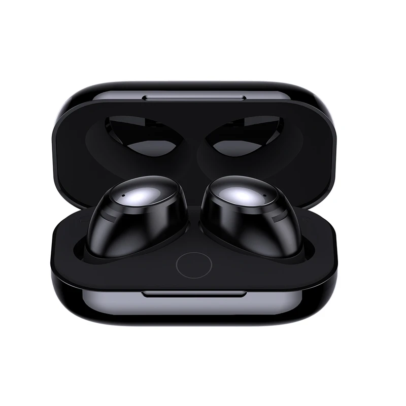 ROCK TWS Bluetooth наушники 4,2 беспроводные Bluetooth наушники стерео Бас Беспроводные наушники с микрофоном для iPhone samsung - Цвет: Black