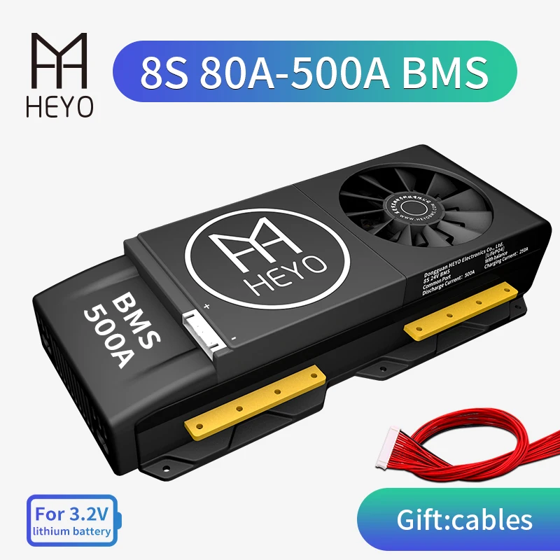 HEYO 3 2 V 18650 литий защиты общего Порты и разъёмы с вентилятором Батарея доска 80A 100A