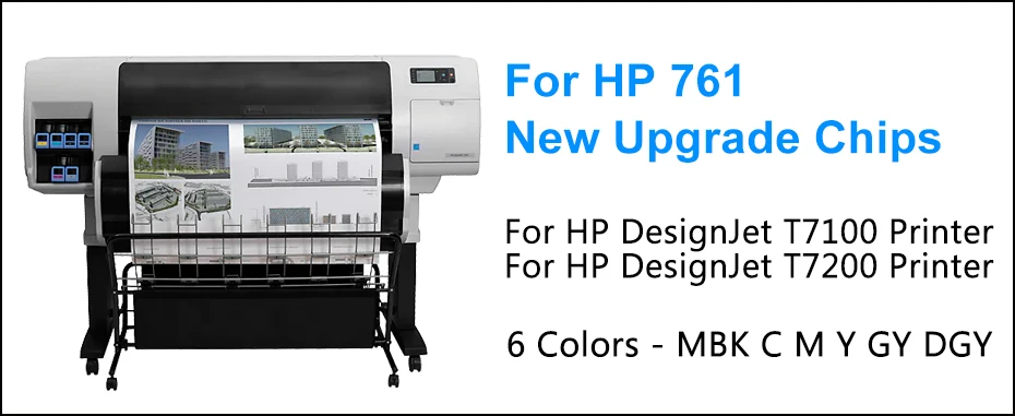 Hp 761 Ink Cartridge Chip New Compatible T7100 T7200 Chips - AliExpress