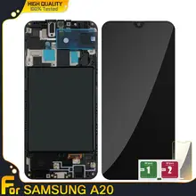 ЖК-дисплей для samsung Galaxy A20 A205/DS A205F A205FD A205A, сенсорный экран, дигитайзер, ЖК-дисплей с рамкой для samsung A205 A20