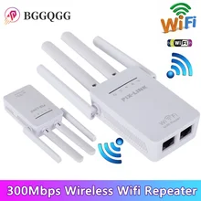 

BGGQGG 300Mbps Wireless Wifi Repeater Wifi Range Extender Network Wi fi Amplifier Signal Booster Repetidor Wifi Access Point