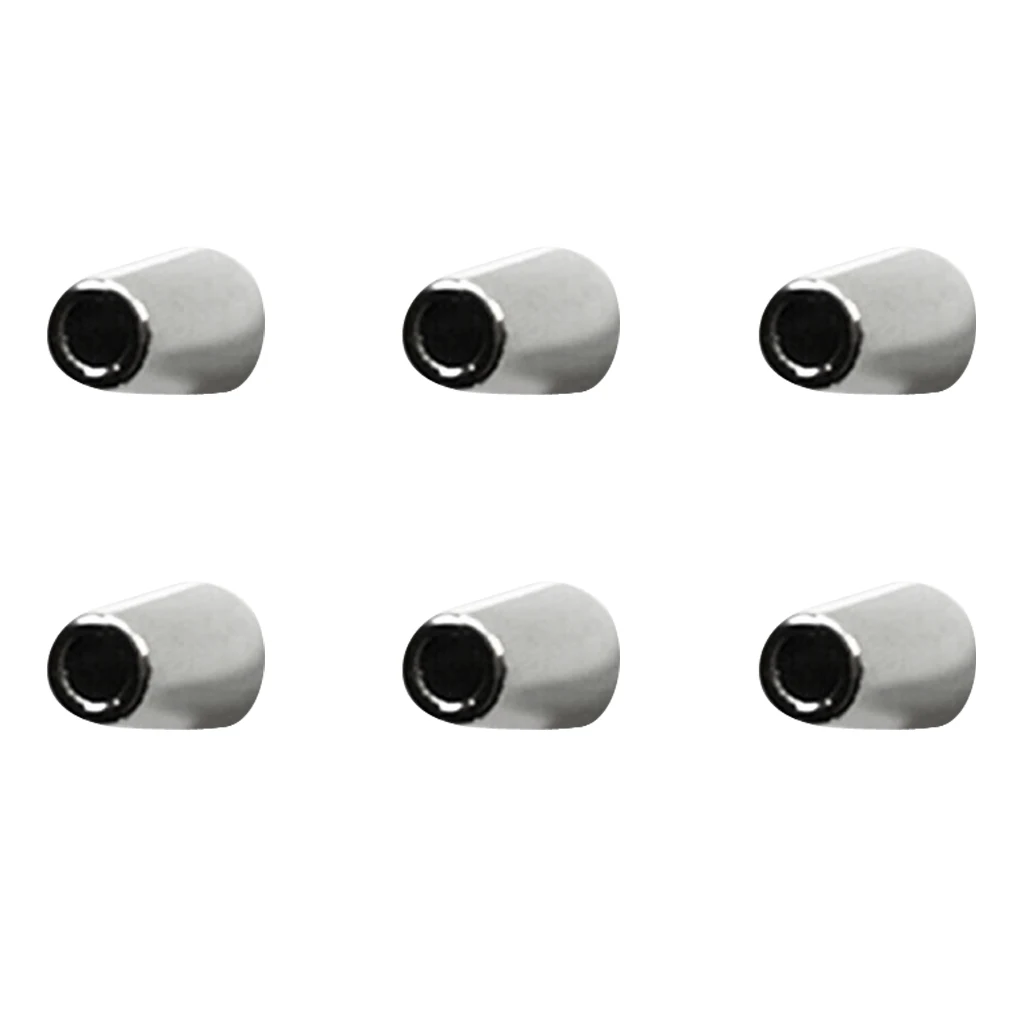 6pcs Pack PlasticBell Stopper 4-8.3mm Hole Without Lid Cord Lock Ends Toggle Clip Rope for Sportswear Backpack Bags DIY Kits