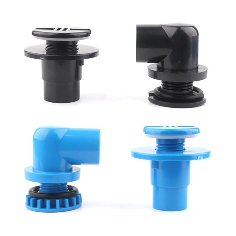 1pc PVC 20mm 25mm Fish Tank Connector Aquarium Elbow Straight Joint Water Tank Drainage Aquarium Water Inlet Outlet