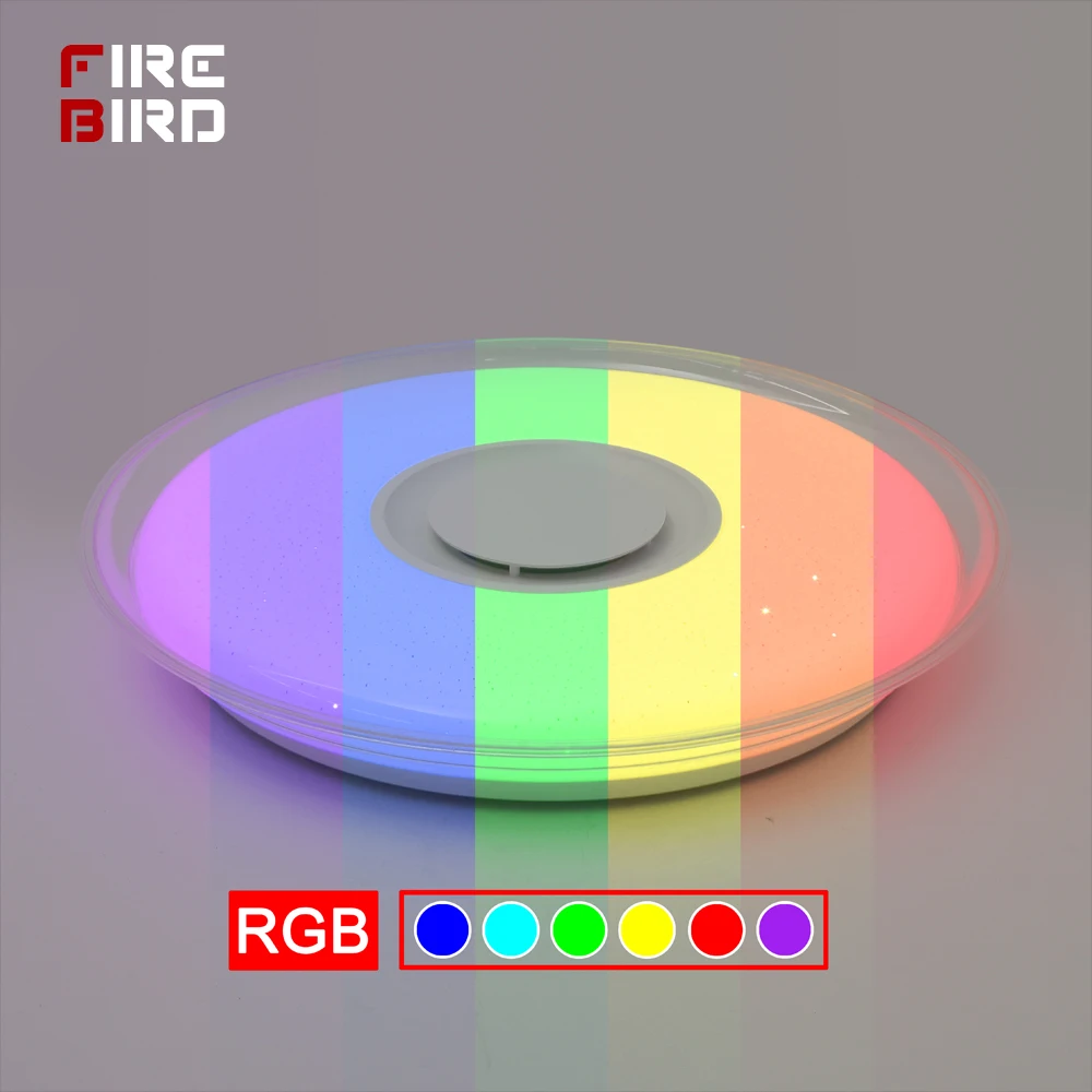 Современные светодиодные потолочные лампы Домашний Светильник ing 36 Вт 52 Вт RGB приложение Bluetooth музыкальный светильник для спальни лампы для гостиной умный потолочный светильник