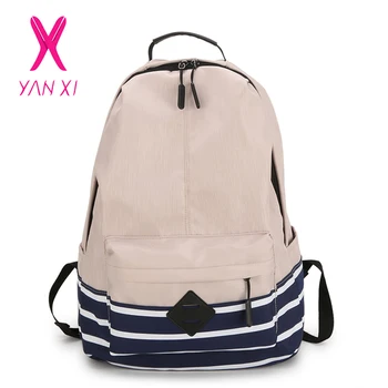 

YANXI Female Student Bag Female Backpack Korean Canvas Shoulder Leisure Pack Junior High School Travel Bag Girl Computer Bag