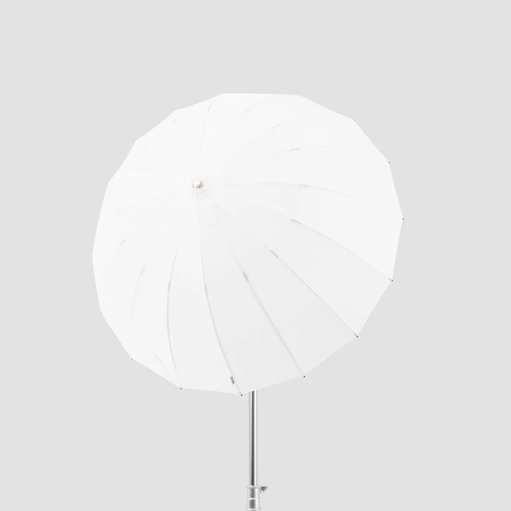 고독스 UB-130D 130cm 화이트 파라볼릭 반사 투명 소프트 엄브렐라 스튜디오 조명 엄브렐라 (블랙 실버 디퓨저 커버 포함)