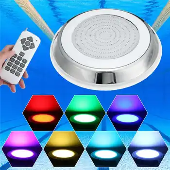 

35W DC12V RGB LED Underwater Submersible Light Wall Mounted/Embedded Swimming Pool Lamp with Remote Control Waterproof IP68