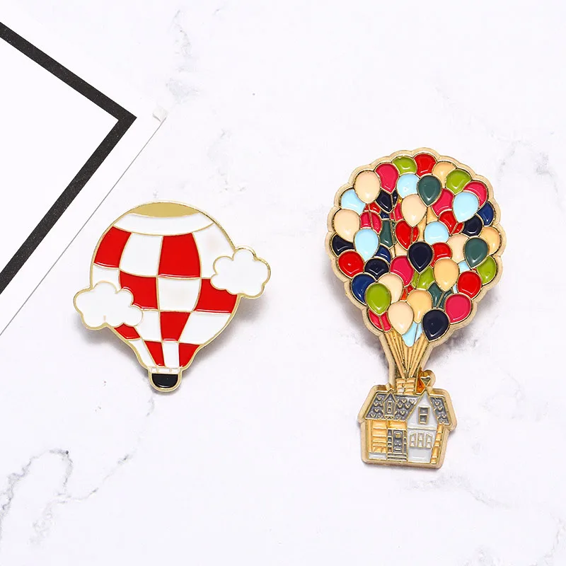 Красочные шары шпильки мультфильм фильм эмаль Pin горячий воздух брошь в форме