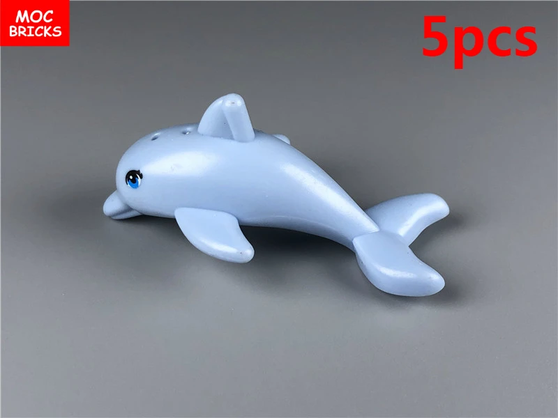 Подводный мир рыба Краб Дельфин призрак зомби Акула КИТ Осьминог развивающие строительные блоки DIY игрушки детские игрушки подарки - Цвет: 6091A
