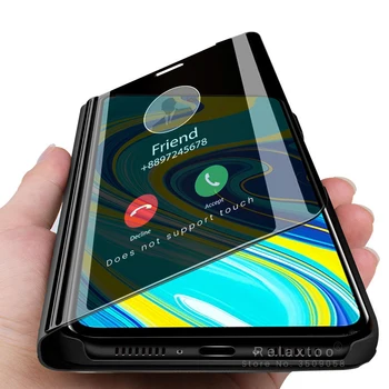 

redmi note 9 s чехол smart mirror flip case for xiaomi redmi note 9 pro max 9s redmy 9a 9c 9 a c case readmi note9 s stand cover