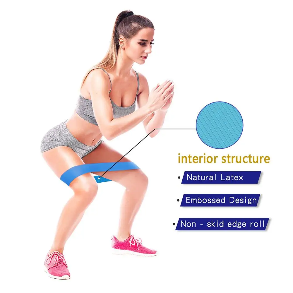 4 шт. Эспандер для фитнеса Противоскользящий резиновый тренировочный трос для йоги эластичный пояс для занятий спортом Пилатес расширитель для тренировки бедер лифтинг