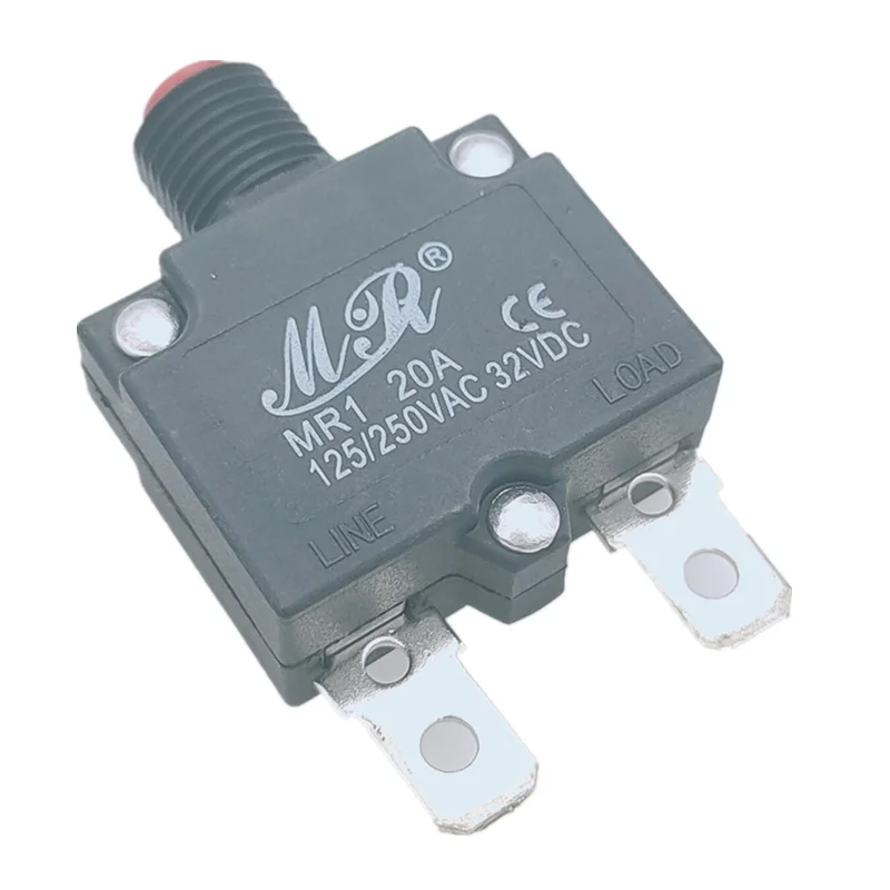 20A 3 шт./лот MR1 5A 10A 15A 20A 25A автомат защити цепи переключатель защиты от перегрузки предохранитель перегрузки по току ST-1 сбросить страхование WP-01 - Цвет: 20A
