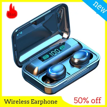 

F9-5 TWS Bluetooth Earphone Wireless headset LED display smart touch double ear hd call 3D Stereo Earbuds With Mic Charging case