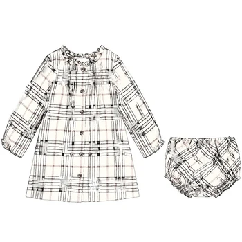 

PER-SALE Ship At End of August 2020 New Autumn Toddler Girl Clothes Baby Plaid Shirt Dress Sets Toddler Boy Clothes Thanksgiving