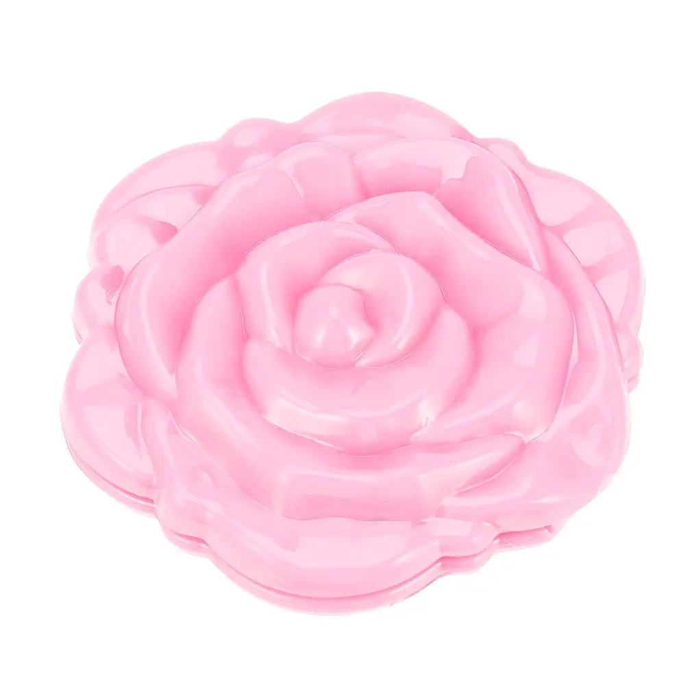 1 шт. Новинка стерео в форме цветка розы портативное маленькое карманное зеркало косметическое зеркало для макияжа 3D двухстороннее ручное зеркало