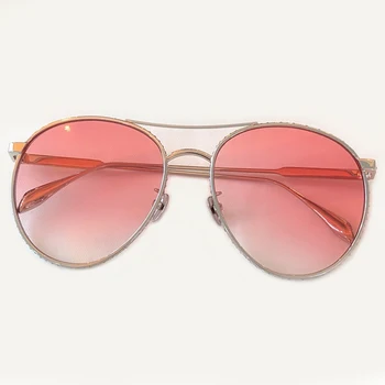 

2019 Classic Female Oval Sunglasses Alloy Frame Mirror Lens UV400 Protection Women Sunglasses