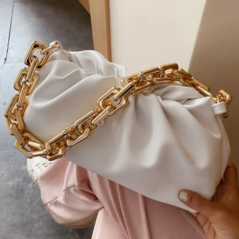 

Fashion Women Shoulder Bag Women 2020 Summer Bag Dumpling With Thick Chain Crossbody Bag Designer Handbags Cloud Ladies
