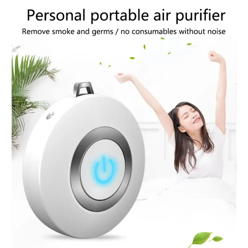 

Portable Air Purifier Necklace Negative Ionizer Air Freshener Cleaner Pendant Low Noise Air Aromatherapy Anti Virus 2020