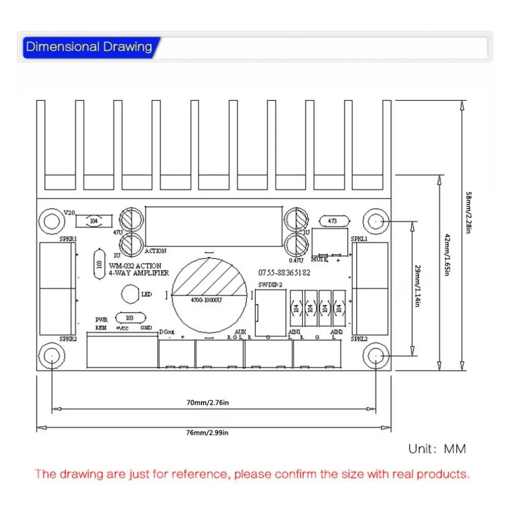 HIFI MOSFET HIFI TDA7850 4 канала домашний усилитель доска автомобильный аудио усилитель доска 4x50 Вт WM-032 усилитель