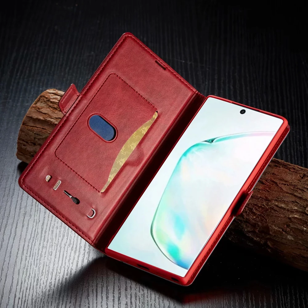Роскошный Магнитный Флип Fundas чехол для samsung Galaxy Note10 Note10+ Note 10 Plus 5G чехол кожаный чехол с зажимом TPU чехол для телефона