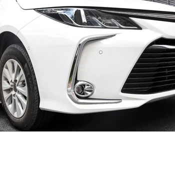 

ABS Chrome Front Fog Light Lamp Cover Trim Molding Bezel Garnish For Toyota Corolla E210 Sedan Prestige Altis 2019 2020
