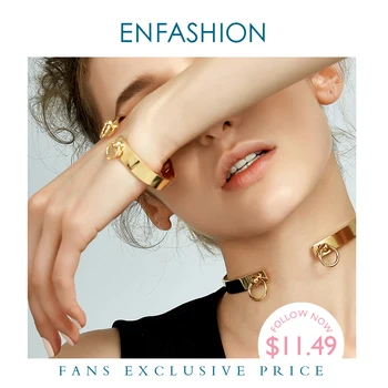 

Enfashion Circle Ring Bracelet manchette Noeud Armband Rose Gold color Bangles Bracelets For Women Cuff Bracelets pulseiras