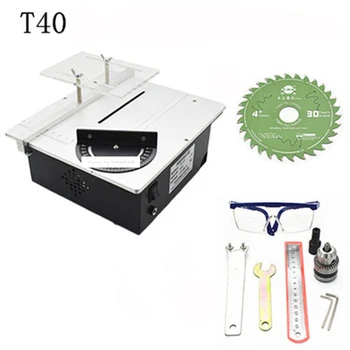

T40 Mini table saw multi-function woodworking saws DIY table cutting mini-milling polishing table saws DC12-24V 27mm Cutting