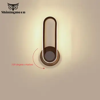 

Modern Iron Wall Lamp Lights White LED Light Strip Wall Sconce Lamps Bedroom Bathroom Hotel Stair Bedside Dining Room Wall Light