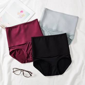 

high waist solid color black F1313