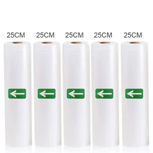 5 Rolls/Lot Kitchen Food Vacuum Bag Storage Bags For Vacuum Sealer Vacuum Packaging Rolls 12/15/20/25/28cm*500cm