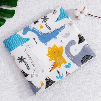

120x120CM Muslin Gauze Cotton Baby Swaddles Soft Newborn Blankets Bath Infant Wrap Sleepsack Stroller Cover Play Mats
