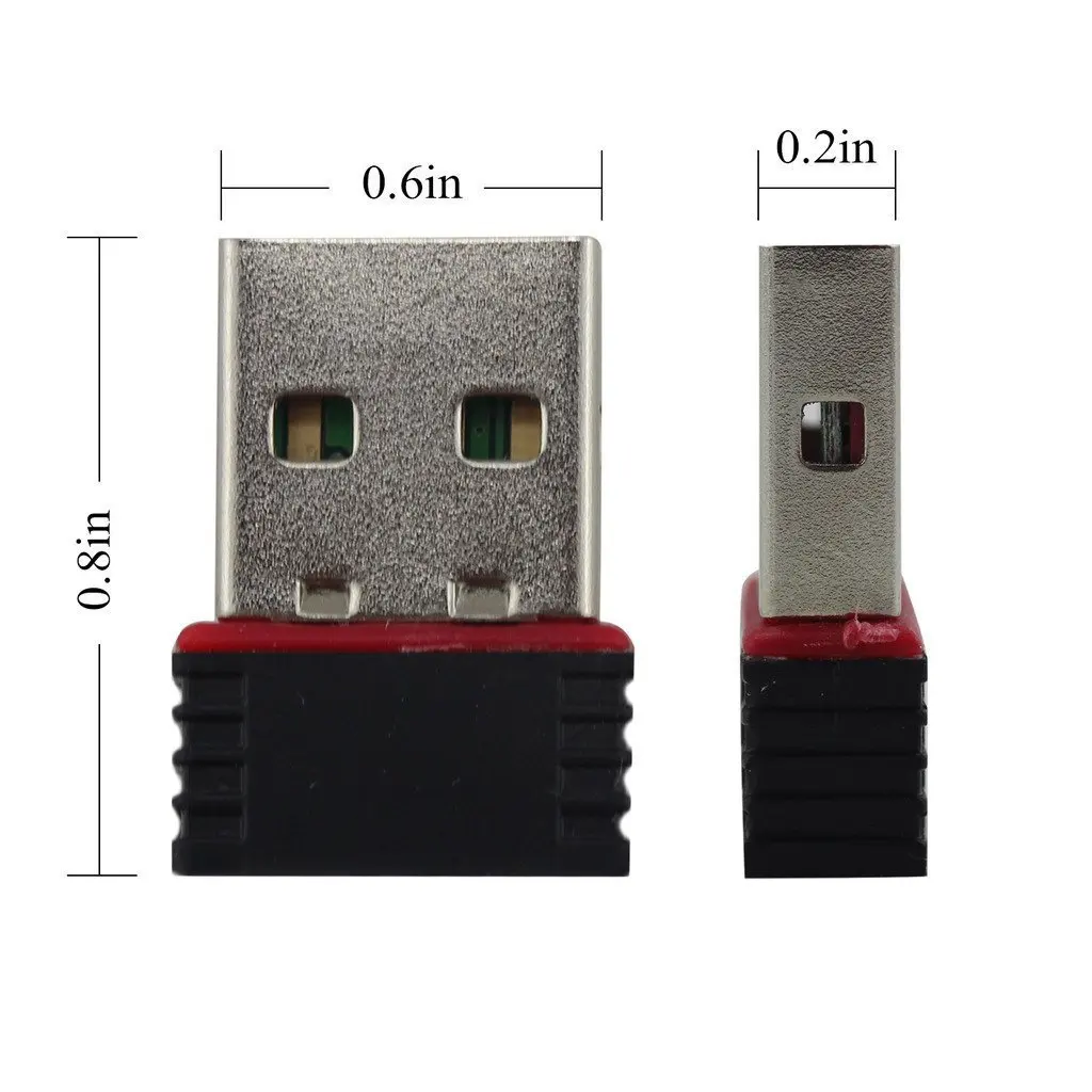 Wireless Mini USB Wifi Adapter 802.11g/b/n 150Mbps USB2.0 Receiver Ralink RTL8188