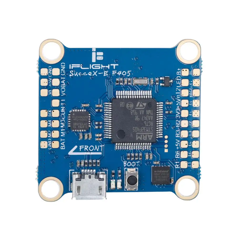 IFlight 36*36 мм sucex-E F4 STM32F405 Контроллер полета(MPU6000) с OSD/8 Мб Blackbox/Smart audio/Tramp VTX/Beeper для FPV части