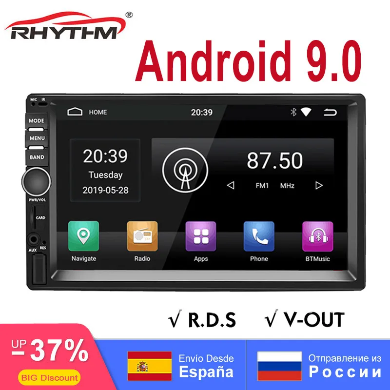 

Universal 7" 2din android 9.0 car radio multimedia Mirror Link gps navigation 1024*600 RDS dab OBD for Nissan Volkswage Toyota