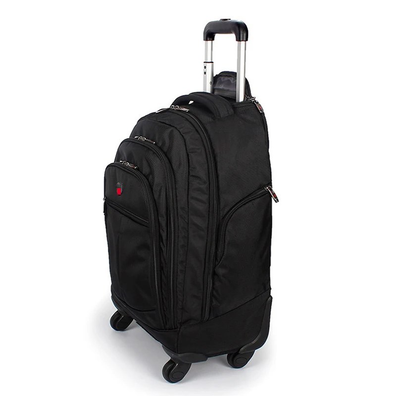 Швейцарский бренд носить на чемодан на колесиках с колесами путешествия тележка для багажа на колесах сумка для мужчин женщин Мода интернат дорожная сумка