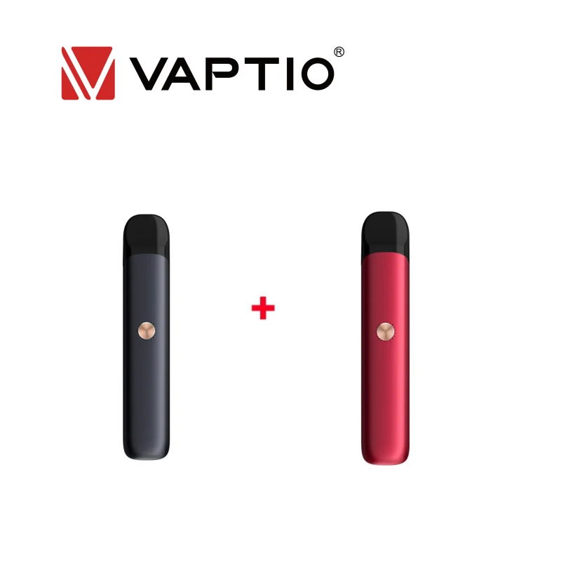 Vaptio бритвенный набор Vape ручка стартовый набор Bulit-up 550mAh электронная сигарета стартовый набор pod испаритель - Цвет: Red and Black