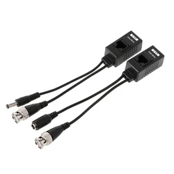 20 paires BNC à RJ45 puissance vidéo Passive + Audio Balun émetteur récepteur pour caméra de vidéosurveillance 