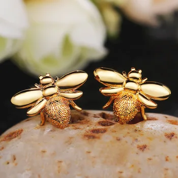 Bee Ear Stud Earrings