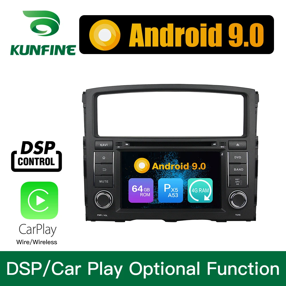 Best Android 9.0 Octa Core 4GB RAM 64GB Rom Car DVD GPS Multimedia Player Car Stereo for MITSUBISHI PAJERO 2006 2012 Radio WIFI