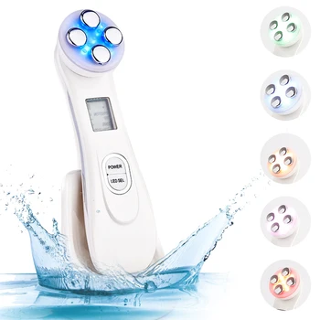 

Face Skin EMS Mesotherapy Electroporation RF Radio Frequency LED Photon Face Skin Rejuvenation Remover Wrinkle With Gel