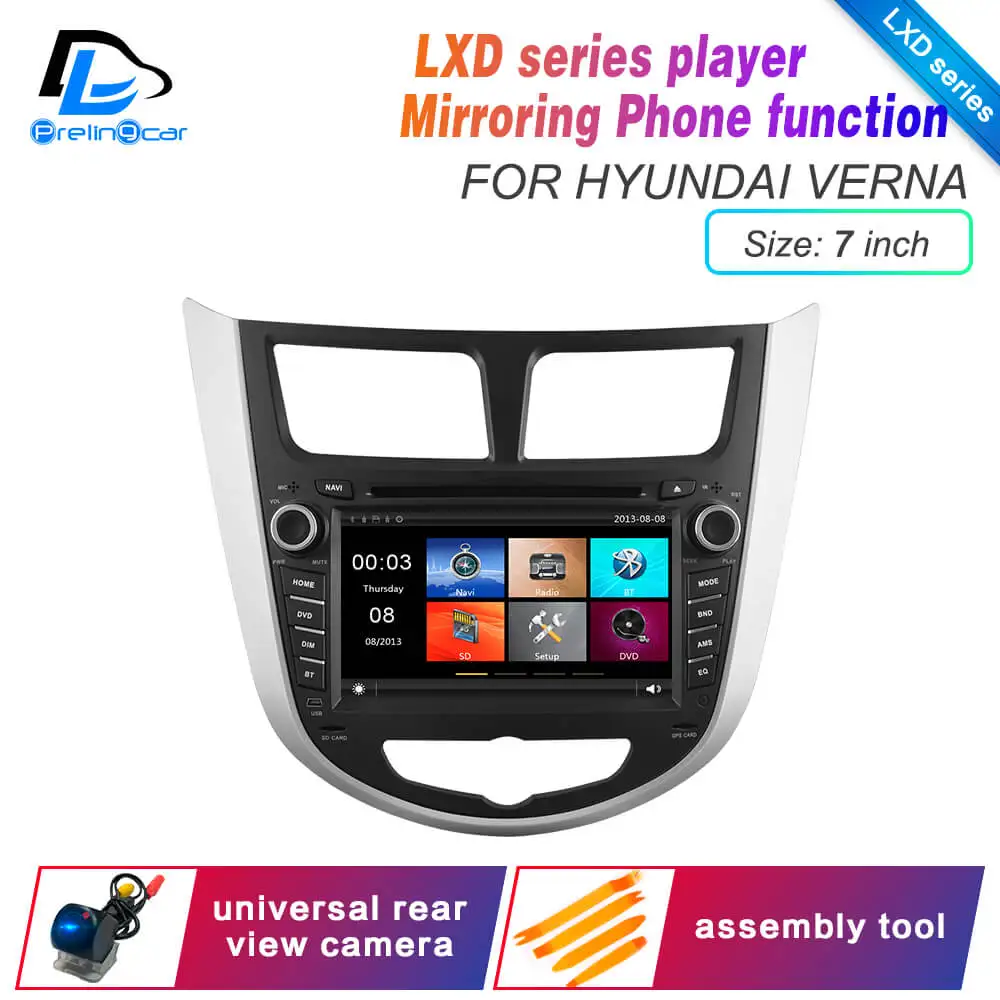 LXD verna player Android 9,0 DSP сабвуфер 4G Lte Мультимедиа gps dvd-плеер для hyundai tucson verna автомобильный монитор Радио Стерео навигационная система - Цвет: LXD verna player