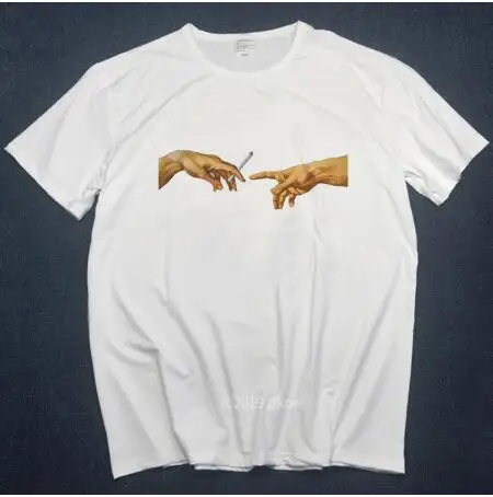 

T-shirt men's t-shirt Harajuku funny print T-shirt men's hip hop 100% cotton urban style T-shirt top T-shirt