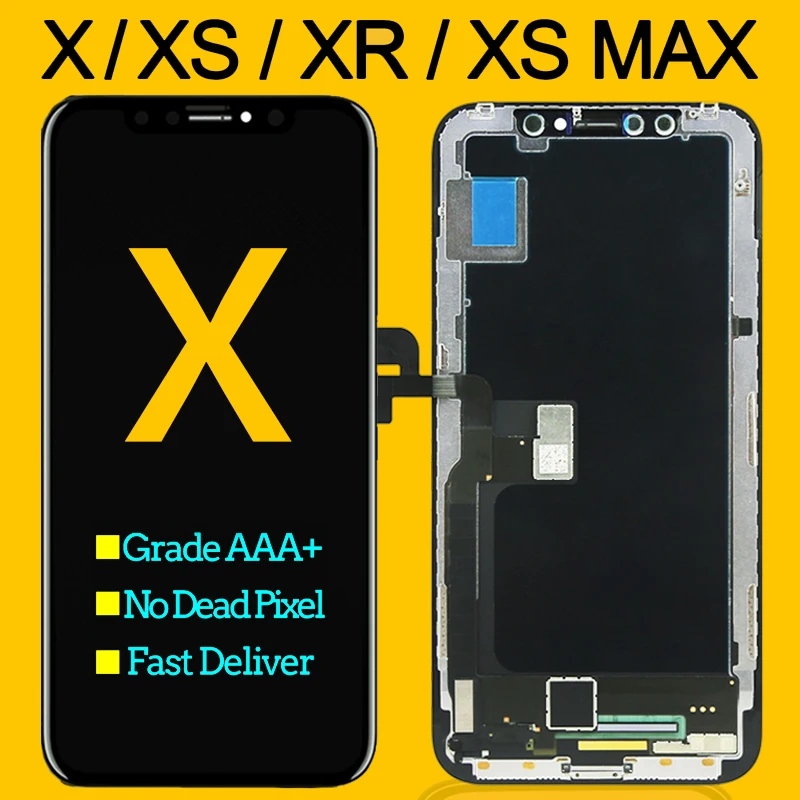 Для iPhone X XR XS max ЖК-дисплей сенсорный экран запасные части с 3D сенсорным