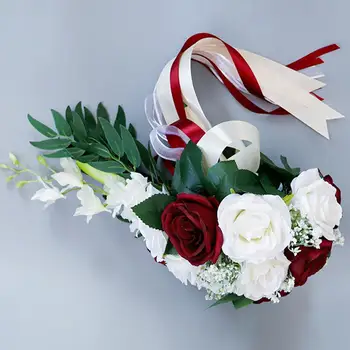 

3 Color Romantic Fashion Wedding Party Bouquet Flower Fake Ranunculus Bridesmaid Girl Rose Flowers Artifical Ranunculus