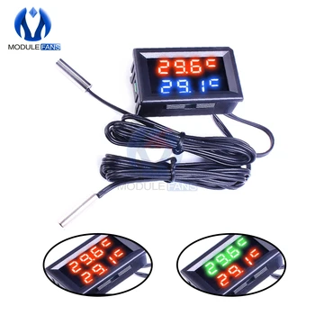 

Mini Embedded Temperature Meter LED Digital Thermometer Incubator Fridge Car Monitor Detector Aquarium Heating Cooling Tester