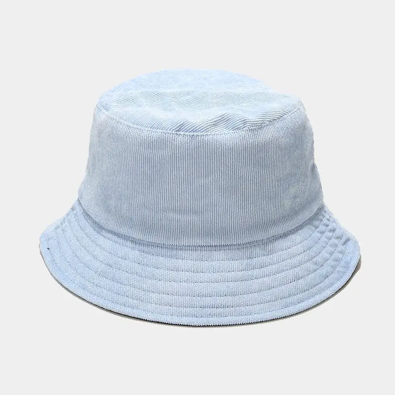 

Bucket Hat Panama Corduroy Women Men Reversible Big Brim Summer Sun Beach Autumn Spring Cap Climbing Holiday Outdoor Accessory